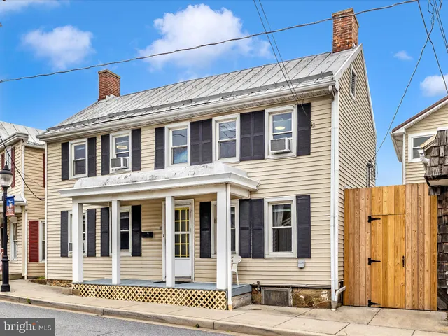 a front view of a house