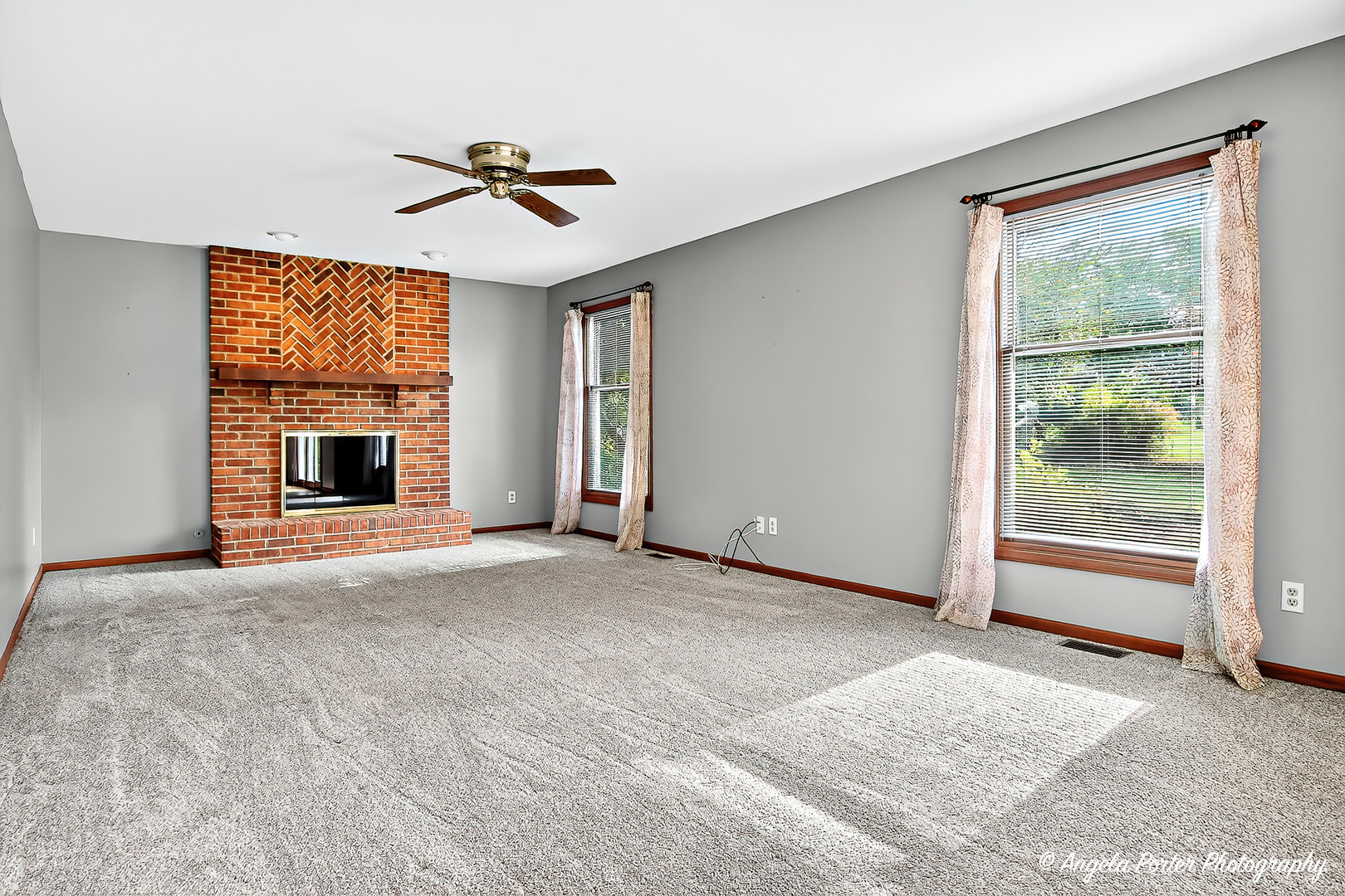 2215 Crystal Circle Crystal Lake, IL 60012 - Photo 12 of 58 a view of n empty room with window and fireplace