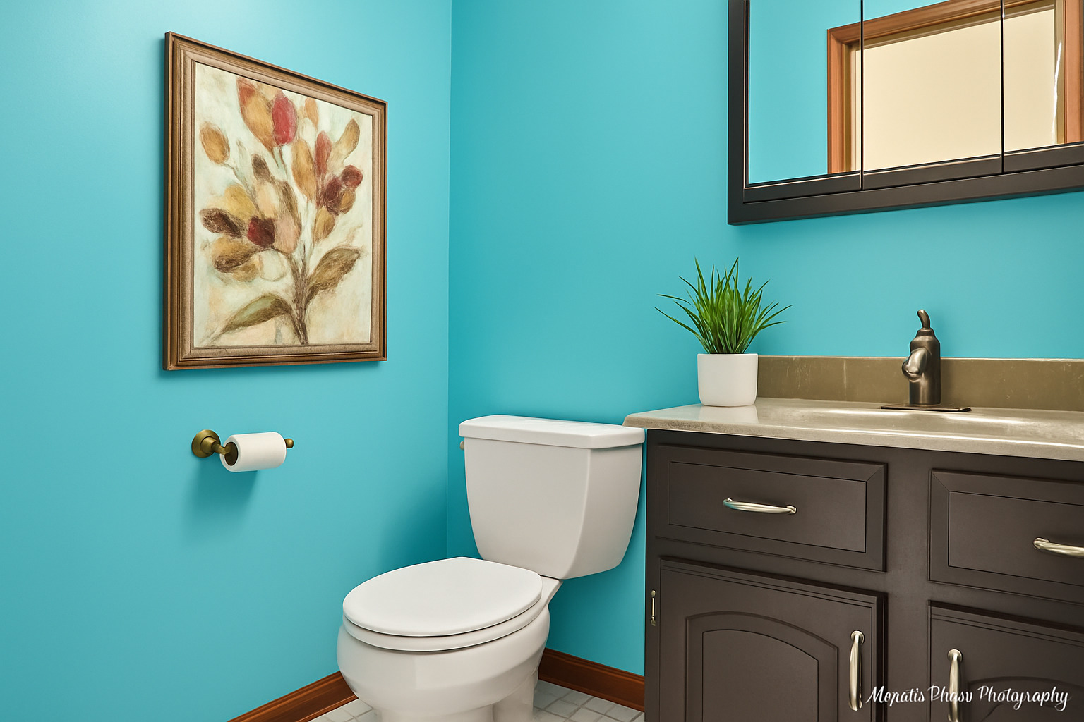 2215 Crystal Circle Crystal Lake, IL 60012 - Photo 25 of 58 a bathroom with a toilet a sink and mirror