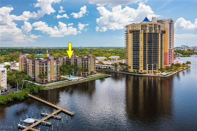 a view of a lake with a ocean view