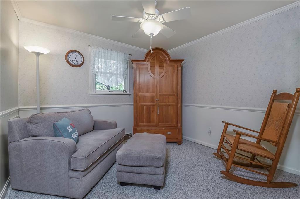 2092 Mercer Road New Brighton, PA 15066 - Photo 14 of 25 Crown molding and a chair rail accent the 3rd bedroom
