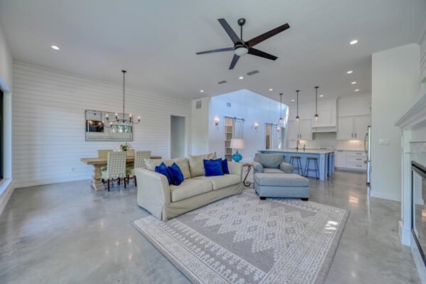 1018 River Road Burnet, TX 78611 - Photo 16 of 29 a living room with furniture and kitchen view