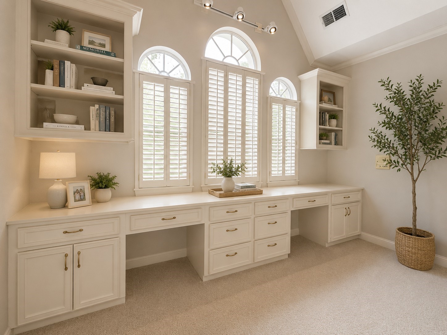 15923 Harwick Drive Spring, TX 77379 - Photo 12 of 16 Double built in desks at the top of the stairs offer a great place to study! (Virtually staged with accessories)