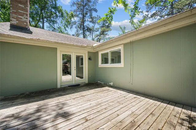 a view of a backyard of a house