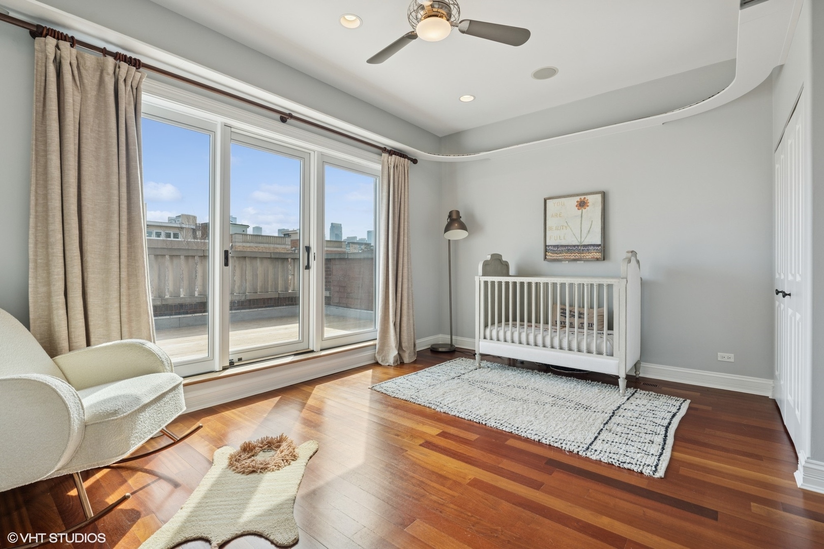 952 North Racine Avenue Chicago, IL 60642 - Photo 13 of 24 a view of a livingroom with wooden floor and furniture