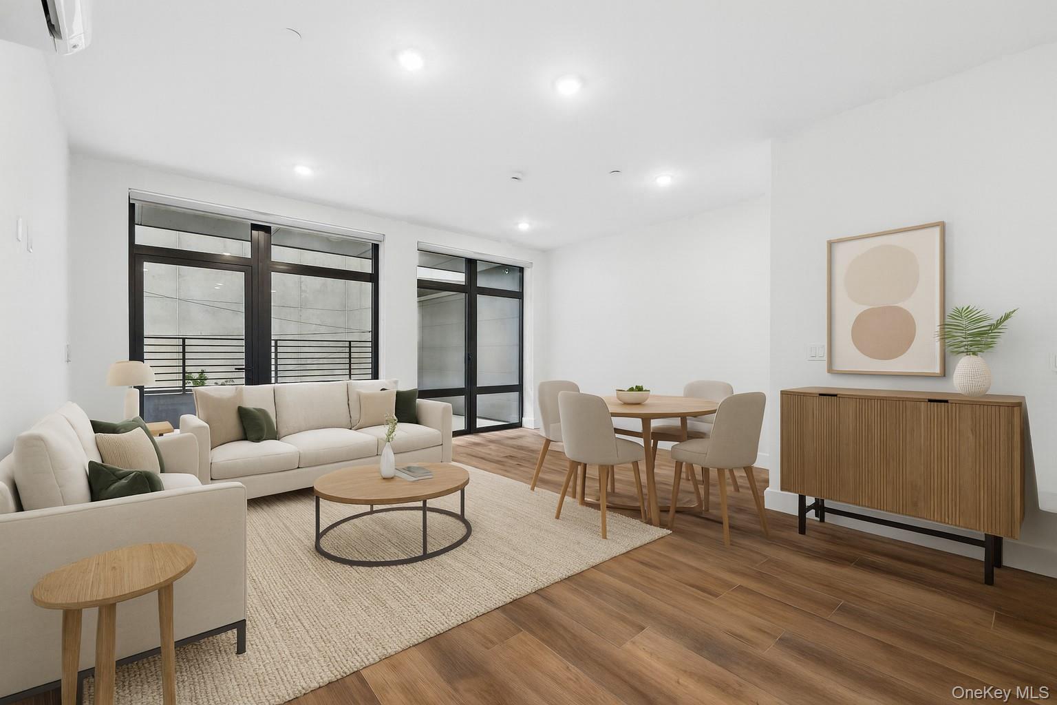 Living/Dining Area virtually staged