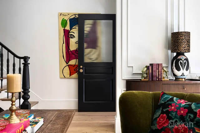 a picture of a bathroom with a shower