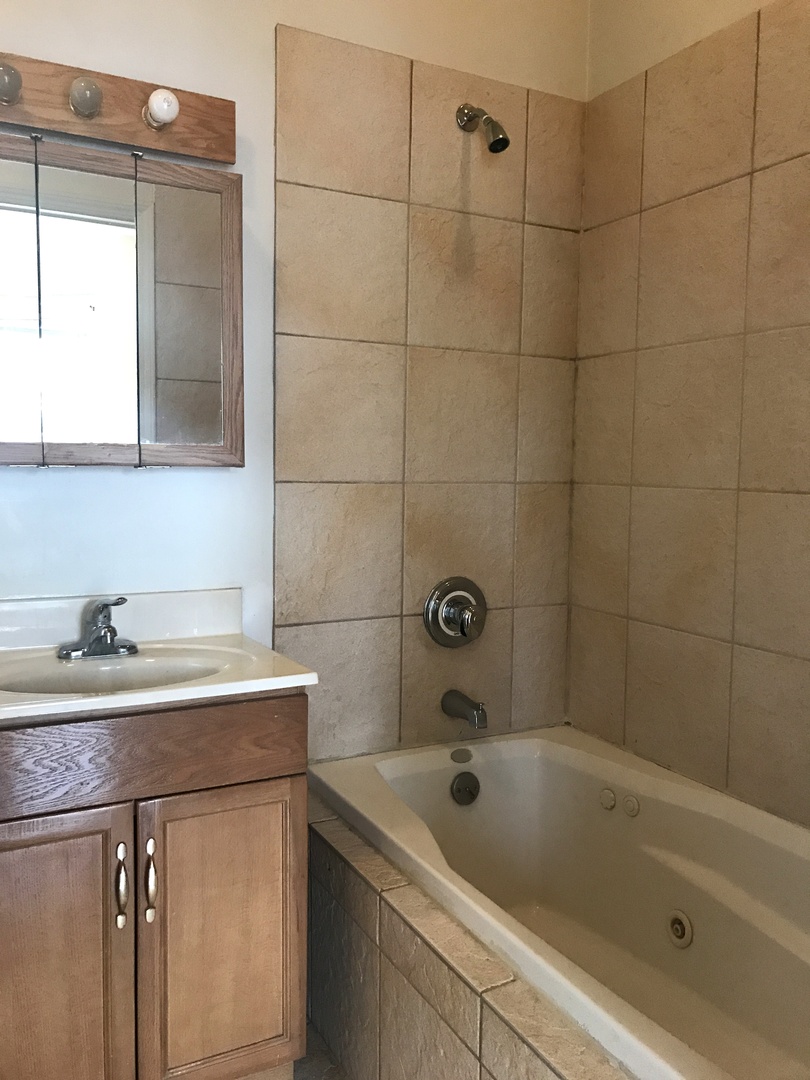6263 North Clark Street, Unit 2 Chicago, IL 60660 - Photo 10 of 14 a bathroom with a sink and a bathtub