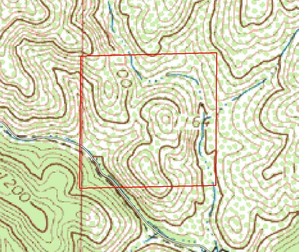 40-acres Aloha Road Bella Vista, CA 96008 - Photo 13 of 20 Topo with approx border