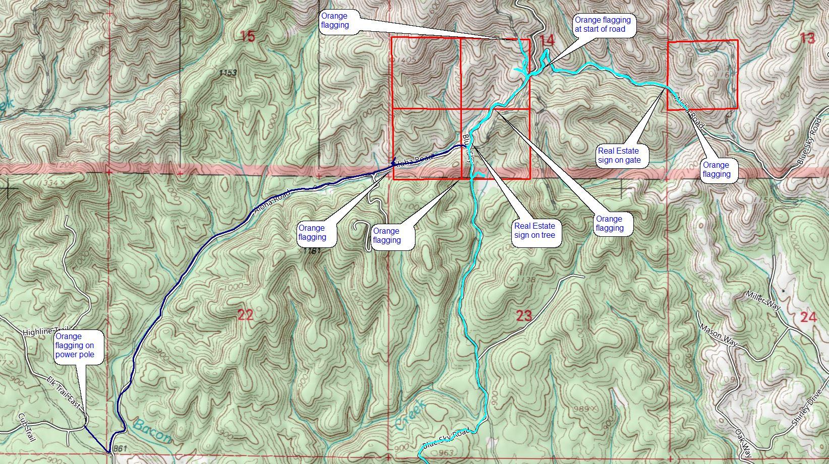 40-acres Aloha Road Bella Vista, CA 96008 - Photo 20 of 20 Aloha topo map directions