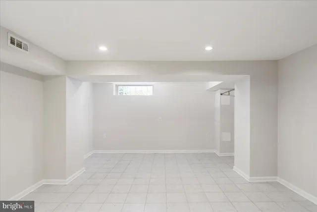 a view of an empty room