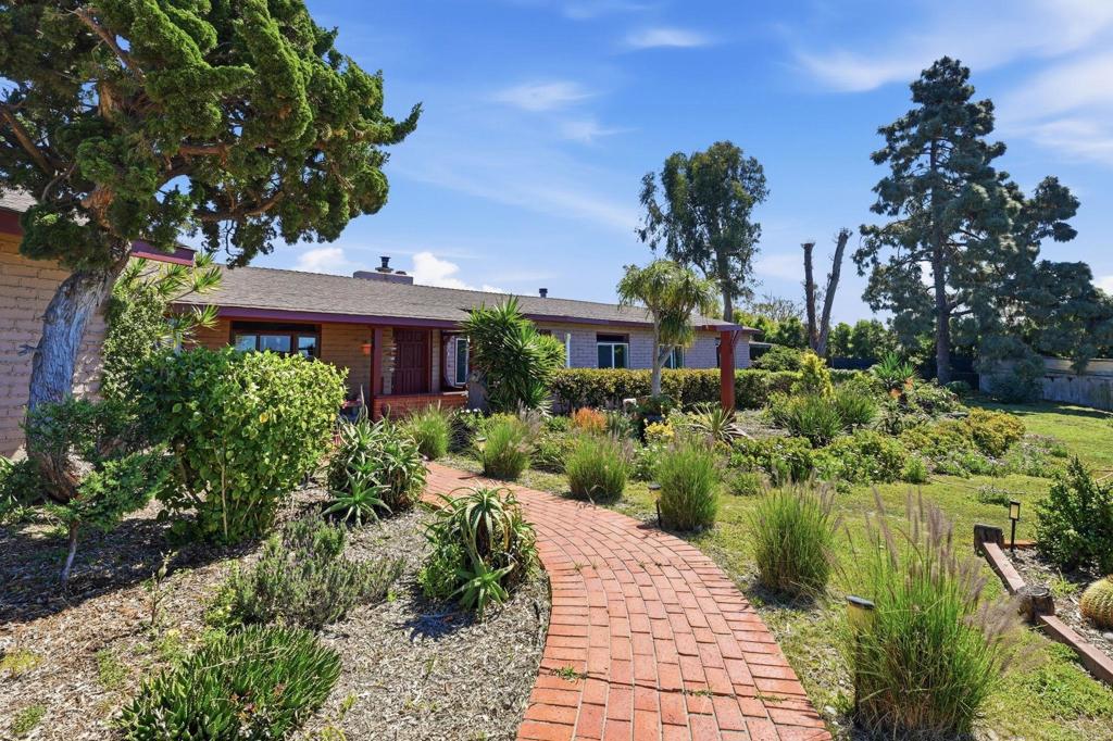 1355 Rainbow Ridge Lane Encinitas, CA 92024 - Photo 14 of 45 a view of a garden with a fountain
