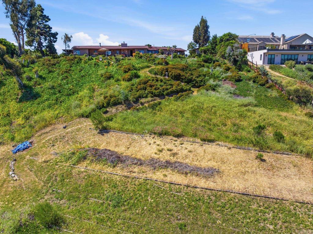 1355 Rainbow Ridge Lane Encinitas, CA 92024 - Photo 42 of 45 a view of a garden with a building