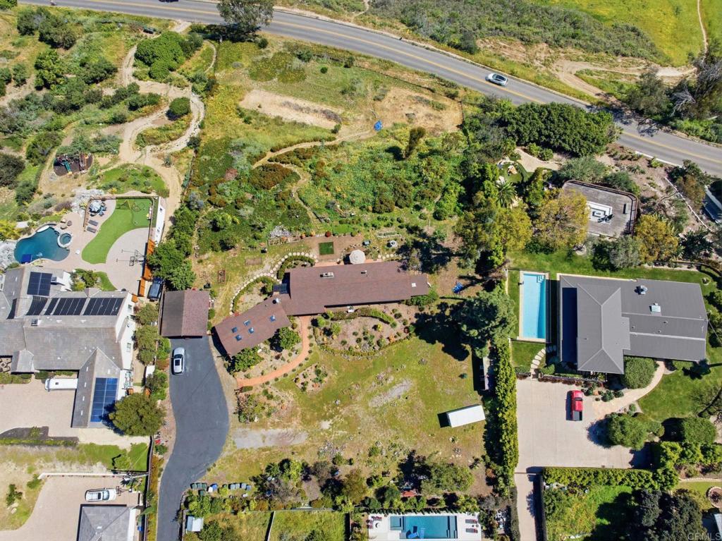1355 Rainbow Ridge Lane Encinitas, CA 92024 - Photo 44 of 45 an aerial view of residential houses with outdoor space