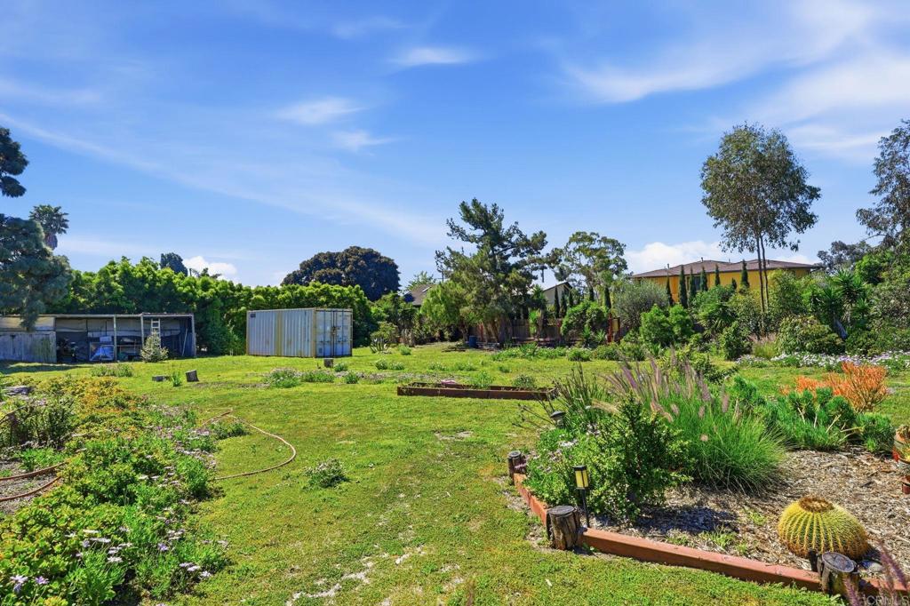 1355 Rainbow Ridge Lane Encinitas, CA 92024 - Photo 8 of 45 a backyard of a house with a yard and plants