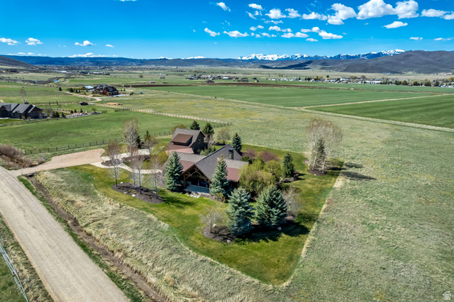 2579 Splendor Valley Road Kamas, UT 84036 - Photo 28 of 87 Aerial view of sparsely populated area with a mountainous background