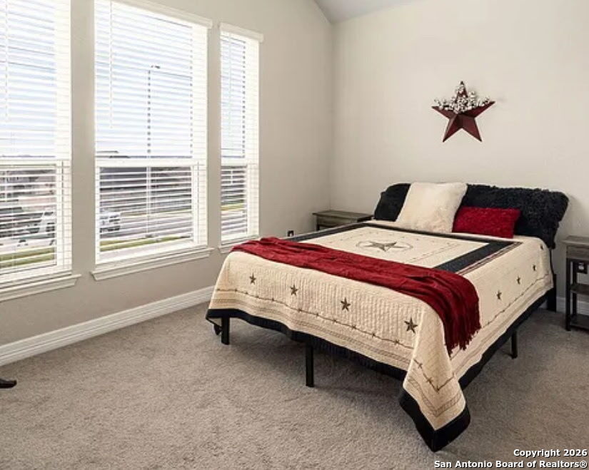 705 Tree Top Pass New Braunfels, TX 78130 - Photo 24 of 49 a bed sitting in a bedroom next to a window