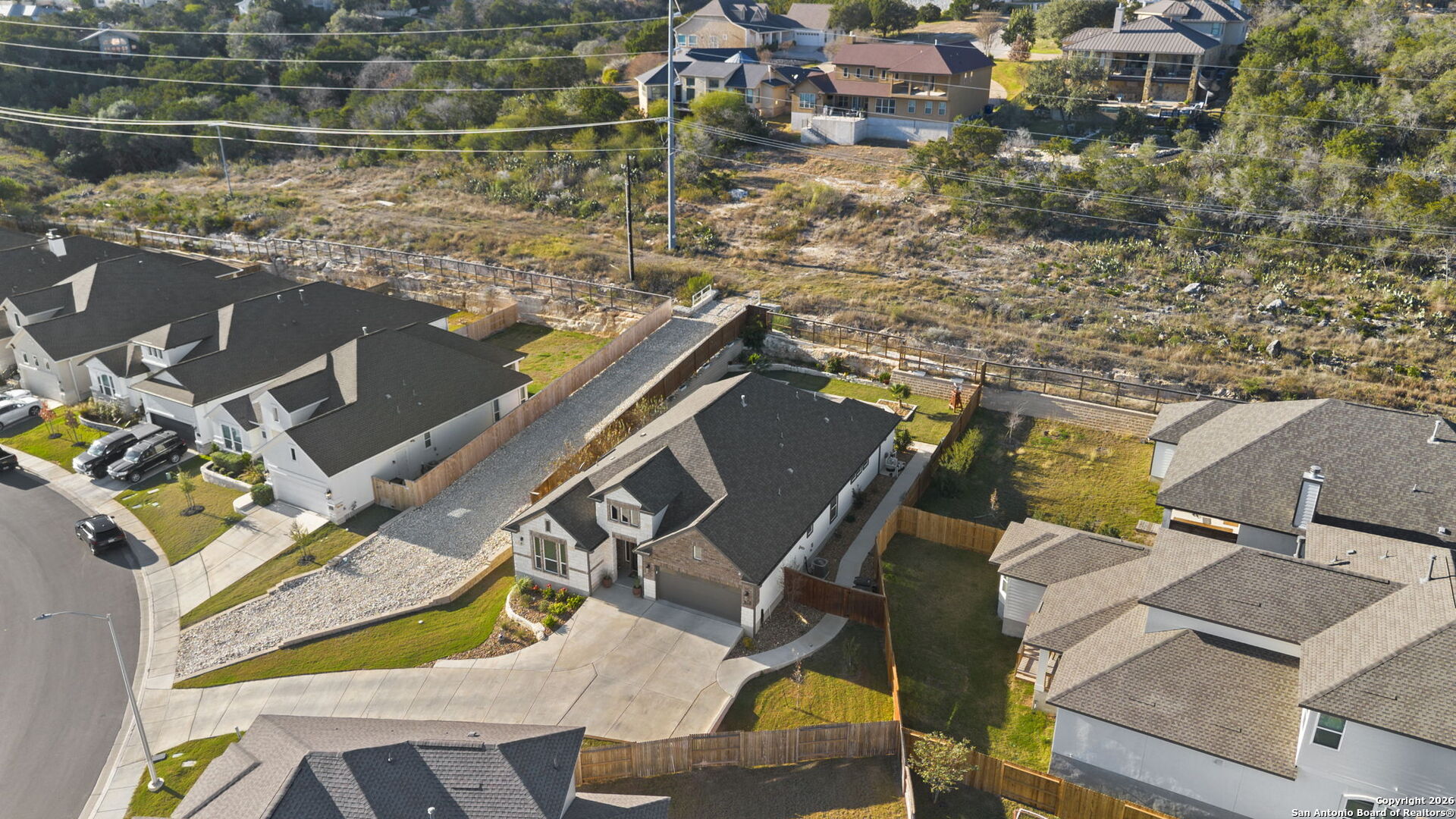 705 Tree Top Pass New Braunfels, TX 78130 - Photo 45 of 49 an aerial view of residential houses with outdoor space