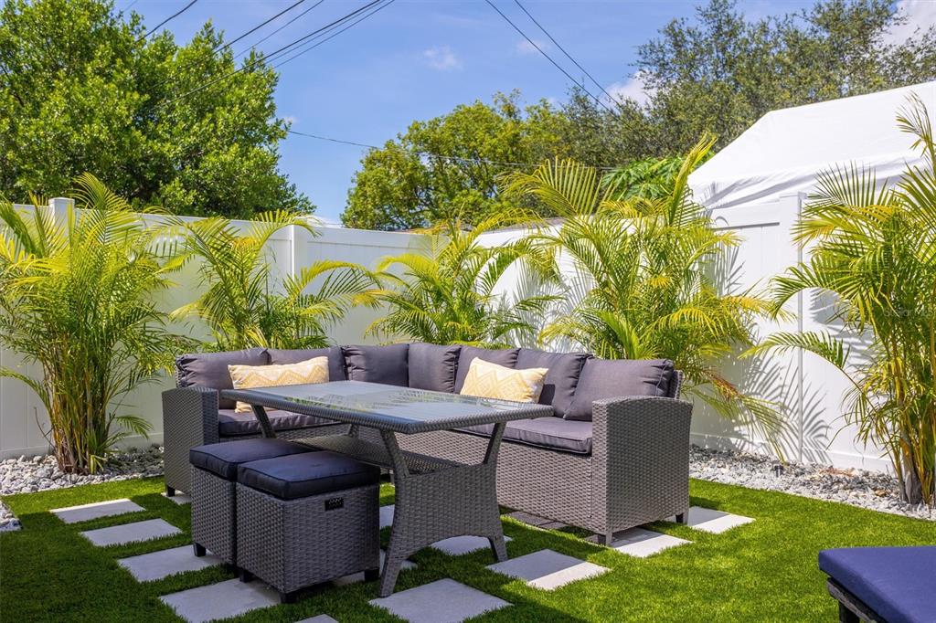 3488 40th Way North St. Petersburg, FL 33713 - Photo 54 of 70 a view of an outdoor sitting area with furniture