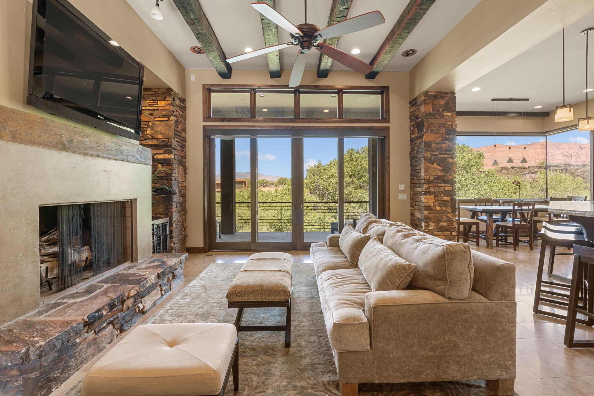 3052 Snow Canyon Parkway, Unit 98 St. George, UT 84770 - Photo 21 of 70 Great Room w/Fireplace