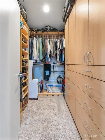 a view of a balcony with furniture
