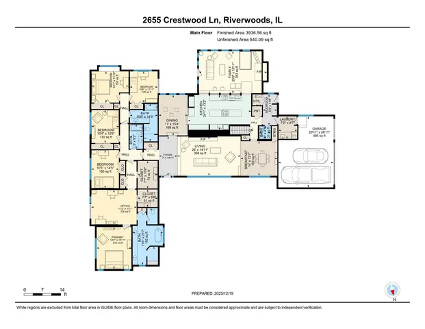 $1,425,000 | 2655 Crestwood Lane, Riverwoods, IL 60015
