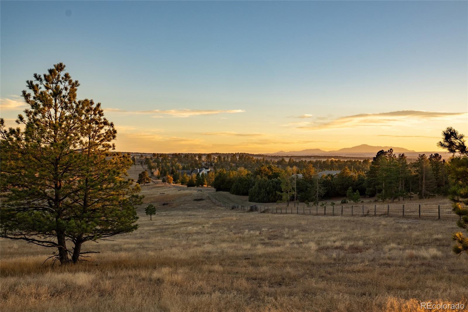 N/a Woodhaven Ridge Road Parker, CO 80134 - Photo 11 of 36 a view of a dry yard with wooden fence