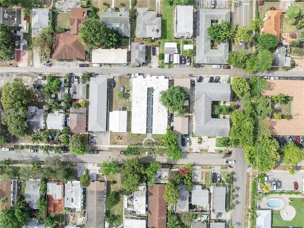 a aerial view of multiple house