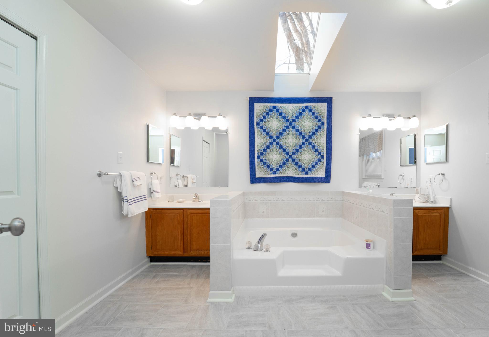 10531 Hunters Way Laurel, MD 20723 - Photo 26 of 42 a bathroom with a tub a sink and a mirror