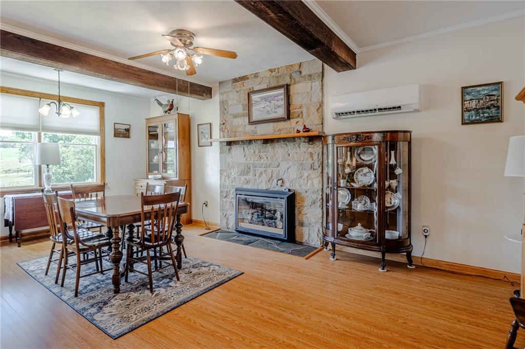 440 Owl Hollow Road Ligonier, PA 15658 - Photo 15 of 49 a view of a livingroom with furniture and a fireplace