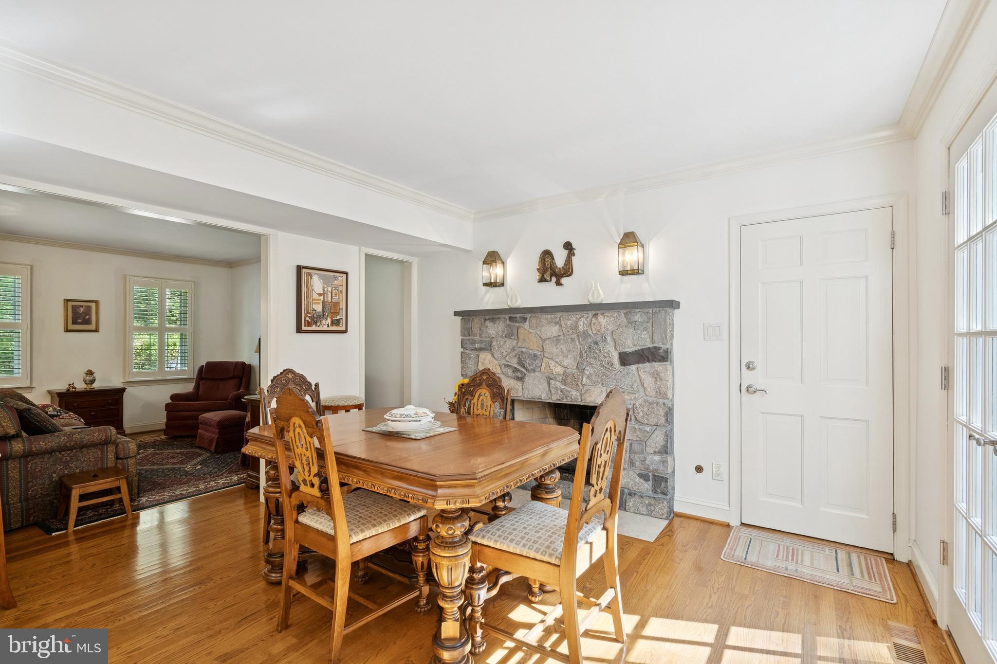 720 Maple Court Moorestown, NJ 08057 - Photo 8 of 28 Stone Fireplace in Kitchen