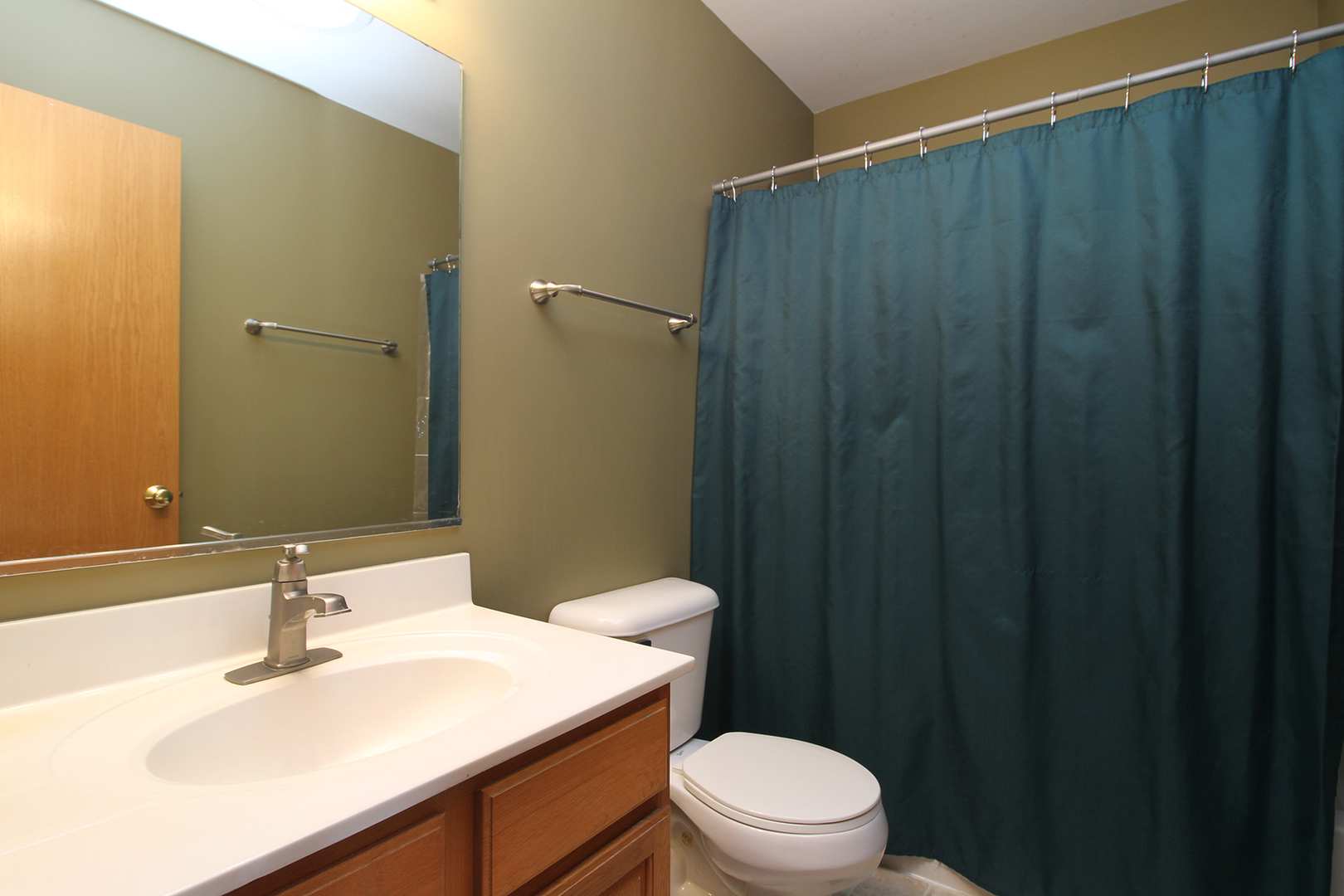 25149 Spring Street Manhattan, IL 60442 - Photo 14 of 18 a bathroom with a sink a toilet a mirror and vanity