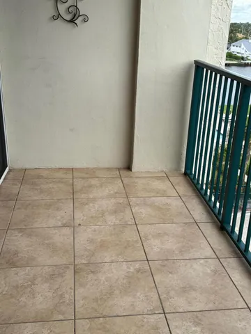 a view of building from balcony