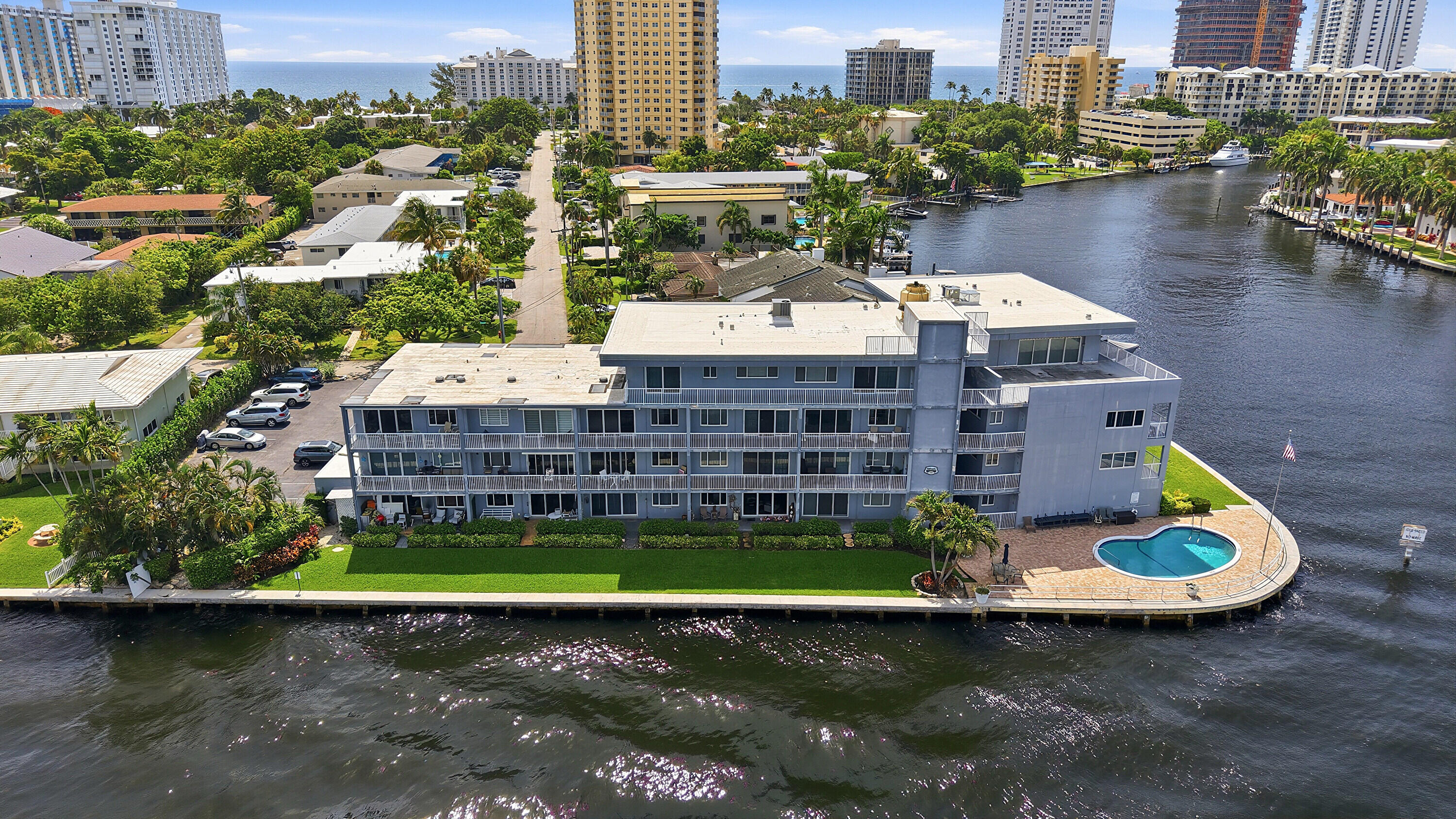 1201 South Riverside Drive, Unit 306 Pompano Beach, FL 33062 - Photo 32 of 53 29_aerial view