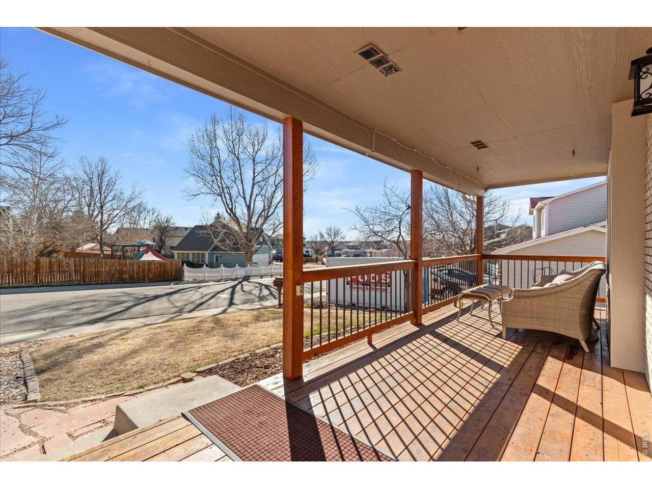 537 South 9th Street Berthoud, CO 80513 - Photo 5 of 47 a view of a balcony with wooden floor