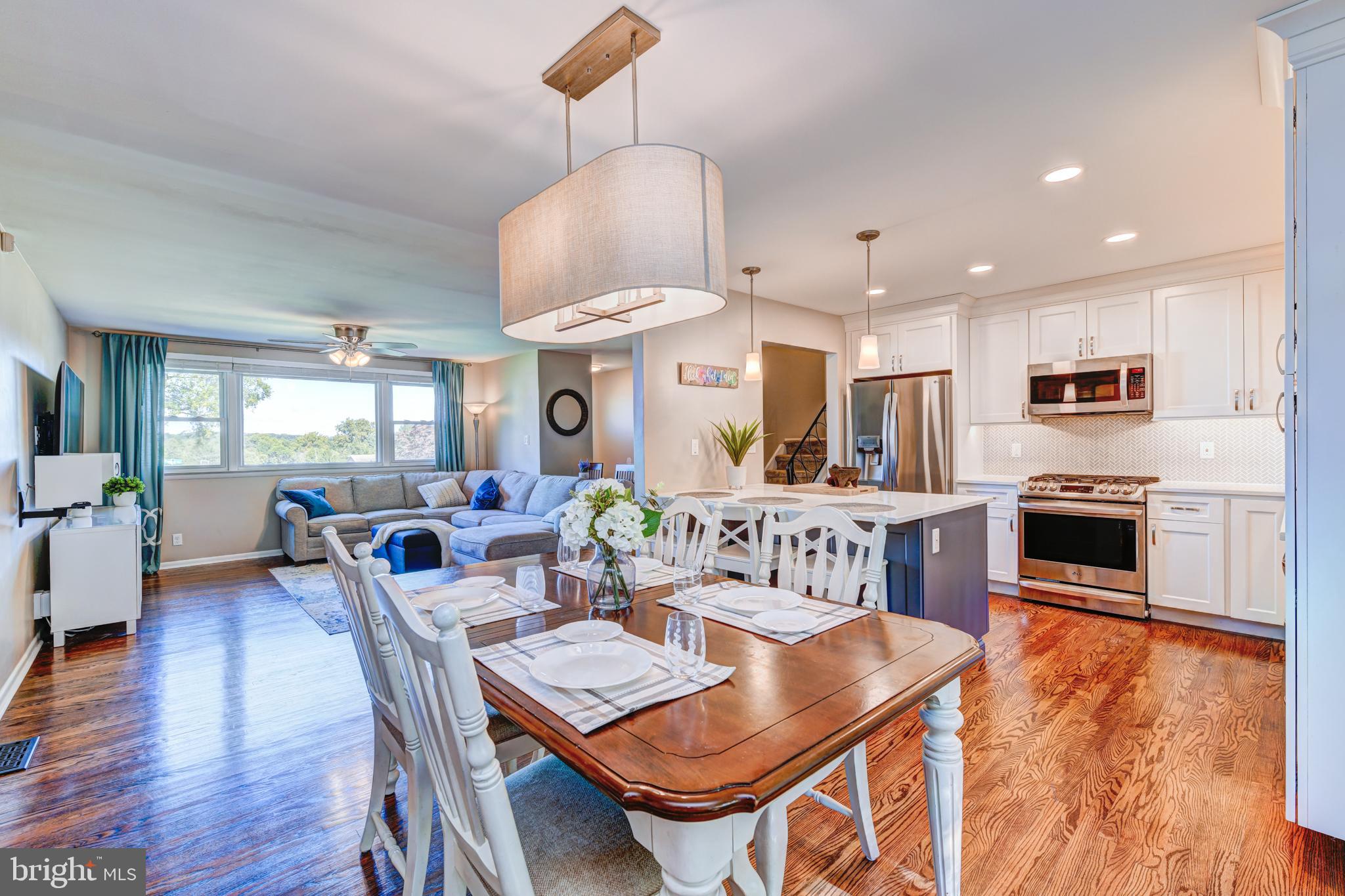 218 Preston Road Flourtown, PA 19031 - Photo 7 of 41 Open Concept Dining/Kitchen/Living