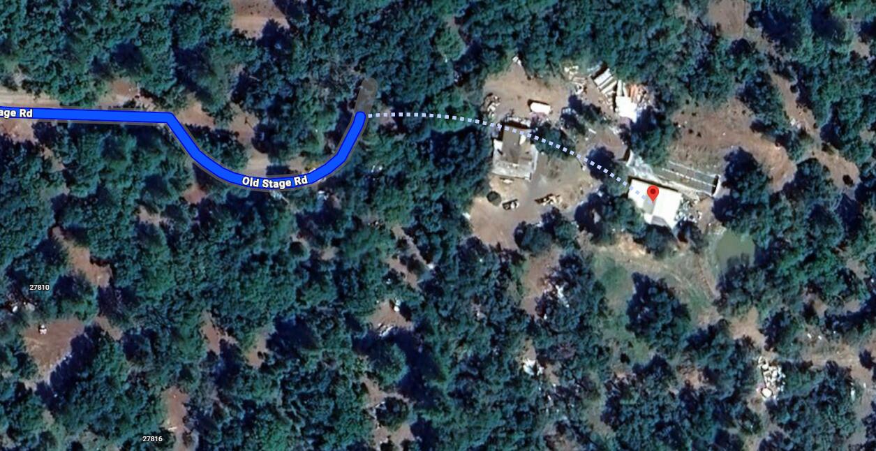 27800 Old Stage Road Oak Run, CA 96069 - Photo 3 of 6 an aerial view of a houses with swimming pool