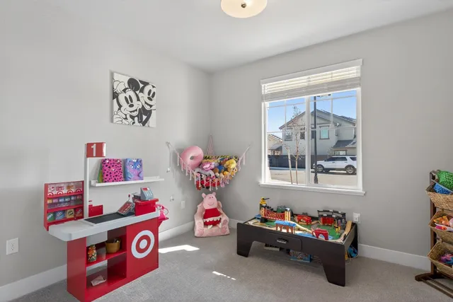 a room with toys and a table