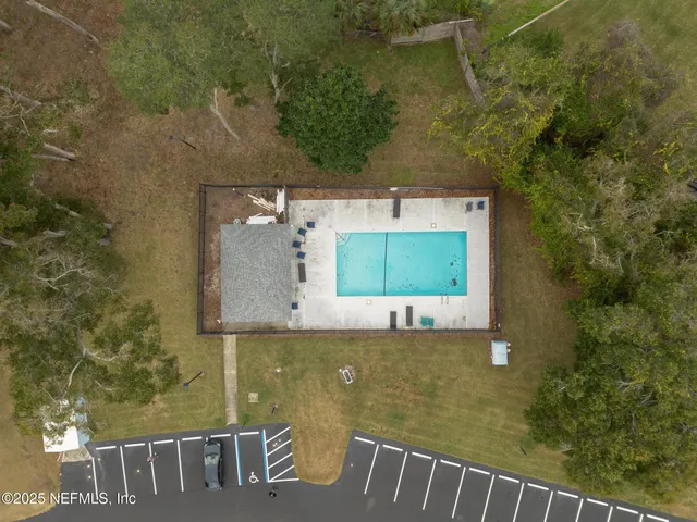 view of a pool with an outdoor space