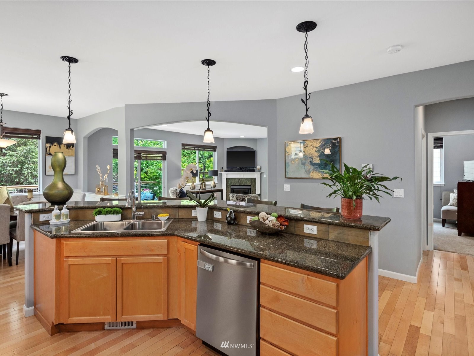 1705 235th Place Southwest Bothell, WA 98021 - Photo 6 of 35 a kitchen with a sink and cabinets