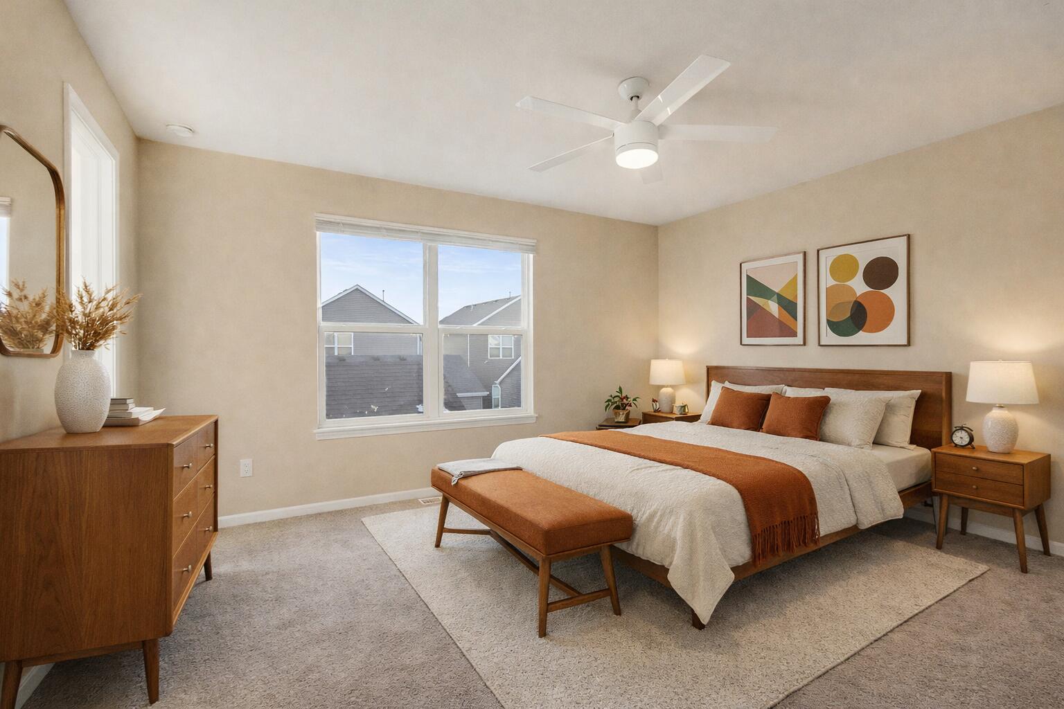 1063 East 116th Place Crown Point, IN 46307 - Photo 15 of 24 a bedroom with a bed and a window