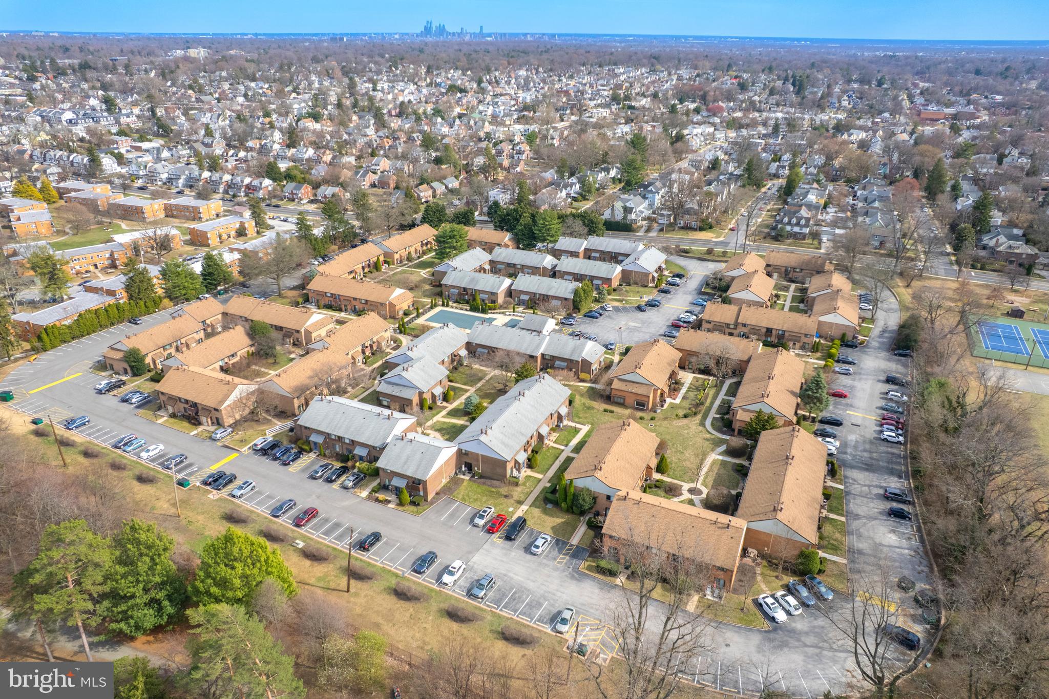 700 Ardmore Avenue, Unit 621 Ardmore, PA 19003 - Photo 36 of 37 an aerial view of residential building with parking