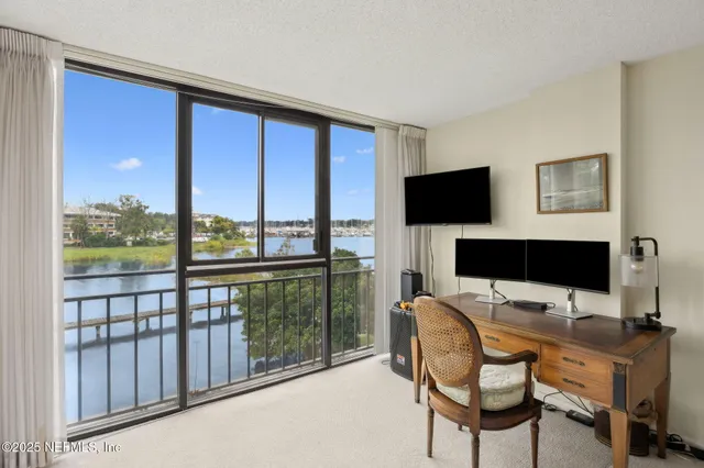 a view of a workspace with a window