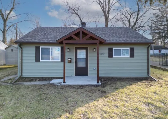 a backyard of a house