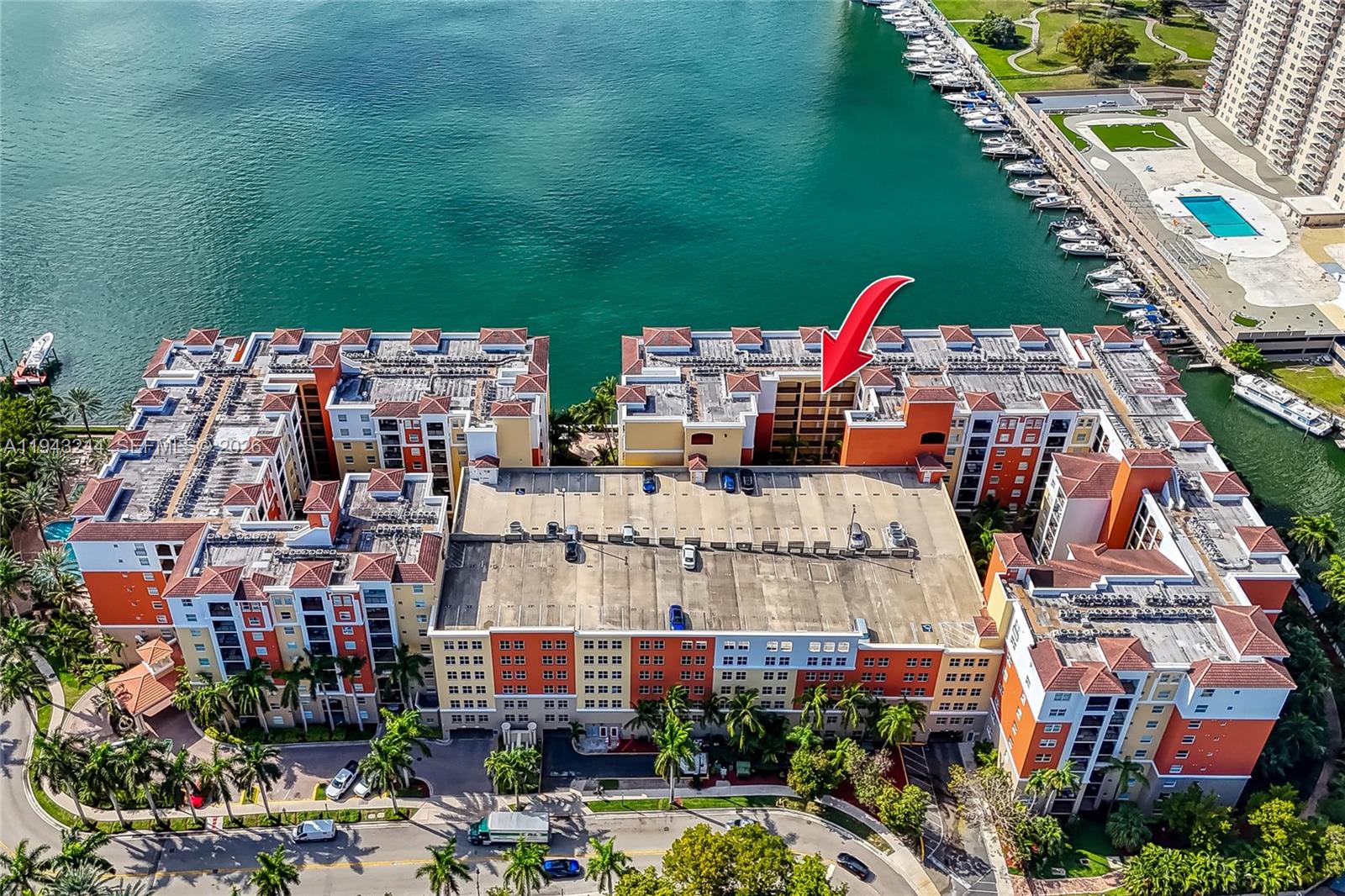 17150 North Bay Road, Unit 2301 Sunny Isles Beach, FL 33160 - Photo 41 of 44 an aerial view of multiple house