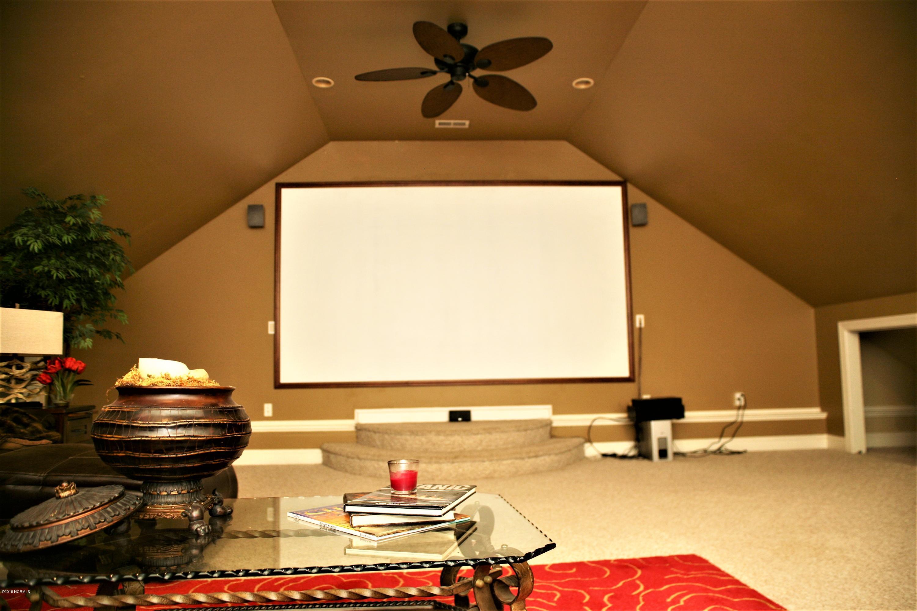 1768 Greens Bridge Road Garland, NC 28441 - Photo 25 of 59 Media Room with Projector and Screen