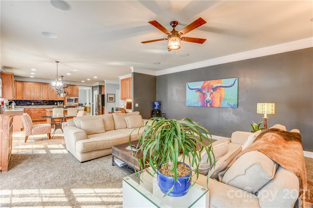 2678 Landing Pointe Drive Clover, SC 29710 - Photo 13 of 48 a living room with furniture kitchen and a view of a living room