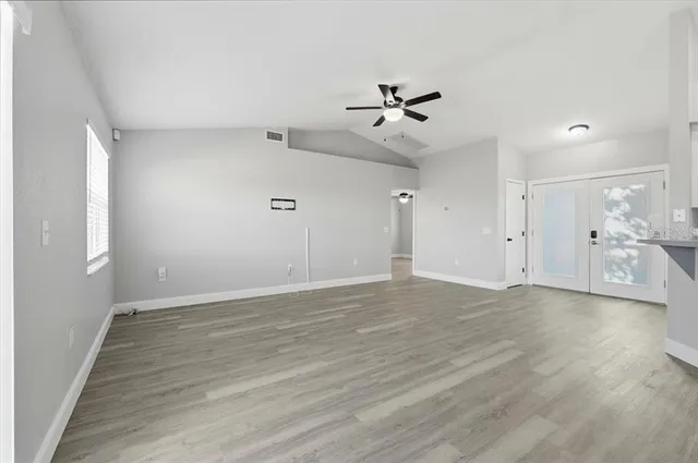 a view of an empty room