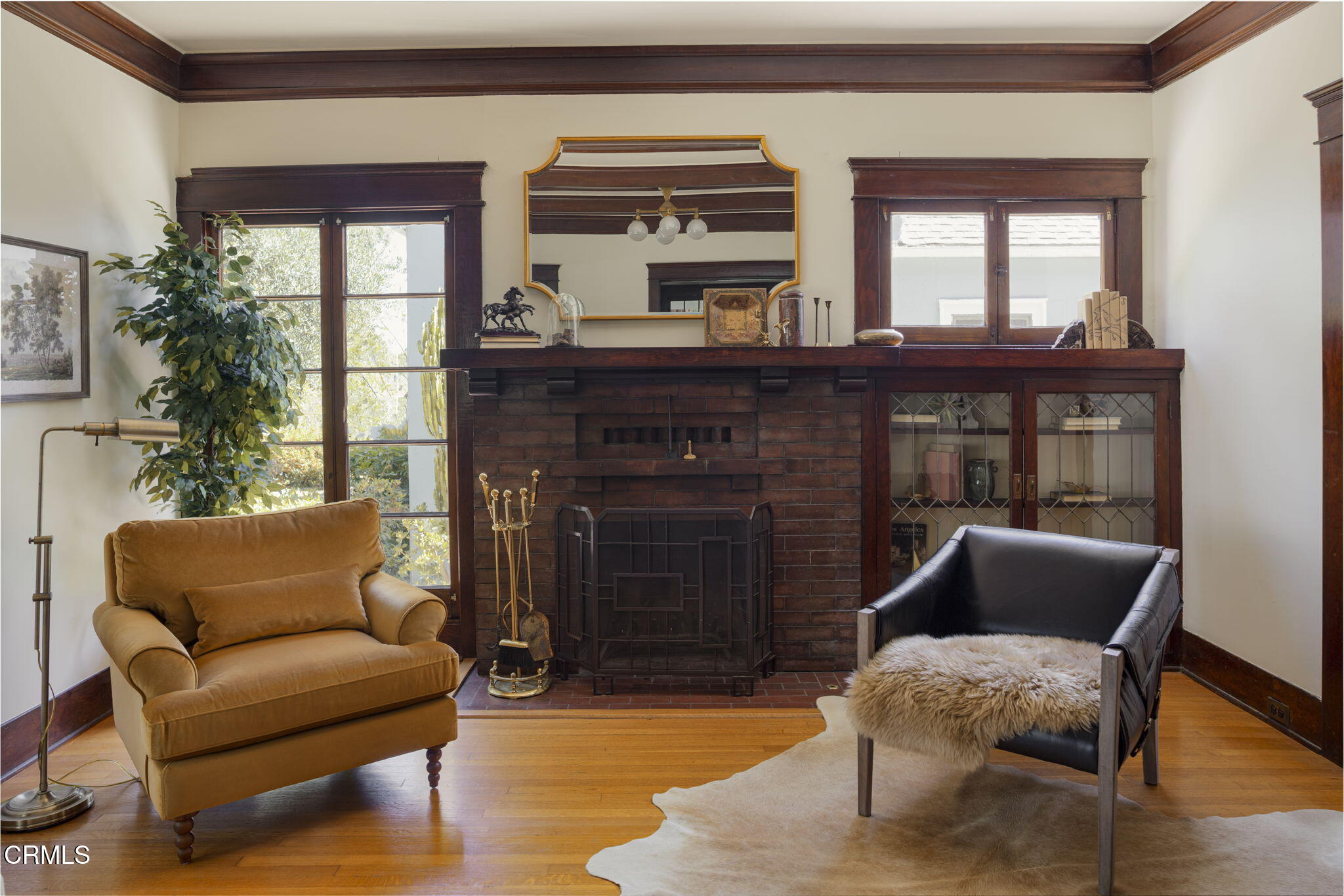 1813 Wayne Avenue South Pasadena, CA 91030 - Photo 14 of 56 a living room with furniture and a fireplace