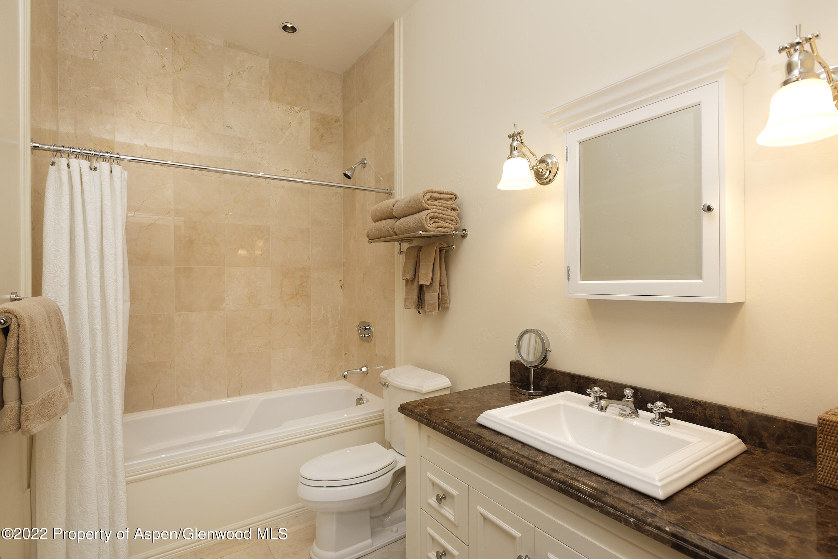 333 Snowmass Creek Road Snowmass, CO 81654 - Photo 19 of 41 a bathroom with a sink toilet and shower
